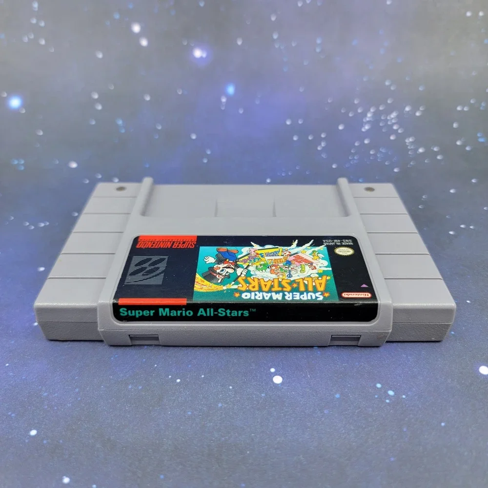 Super Mario All-Stars Nintendo SNES Game Cartridge SNS-4M-USA Retro Video Game